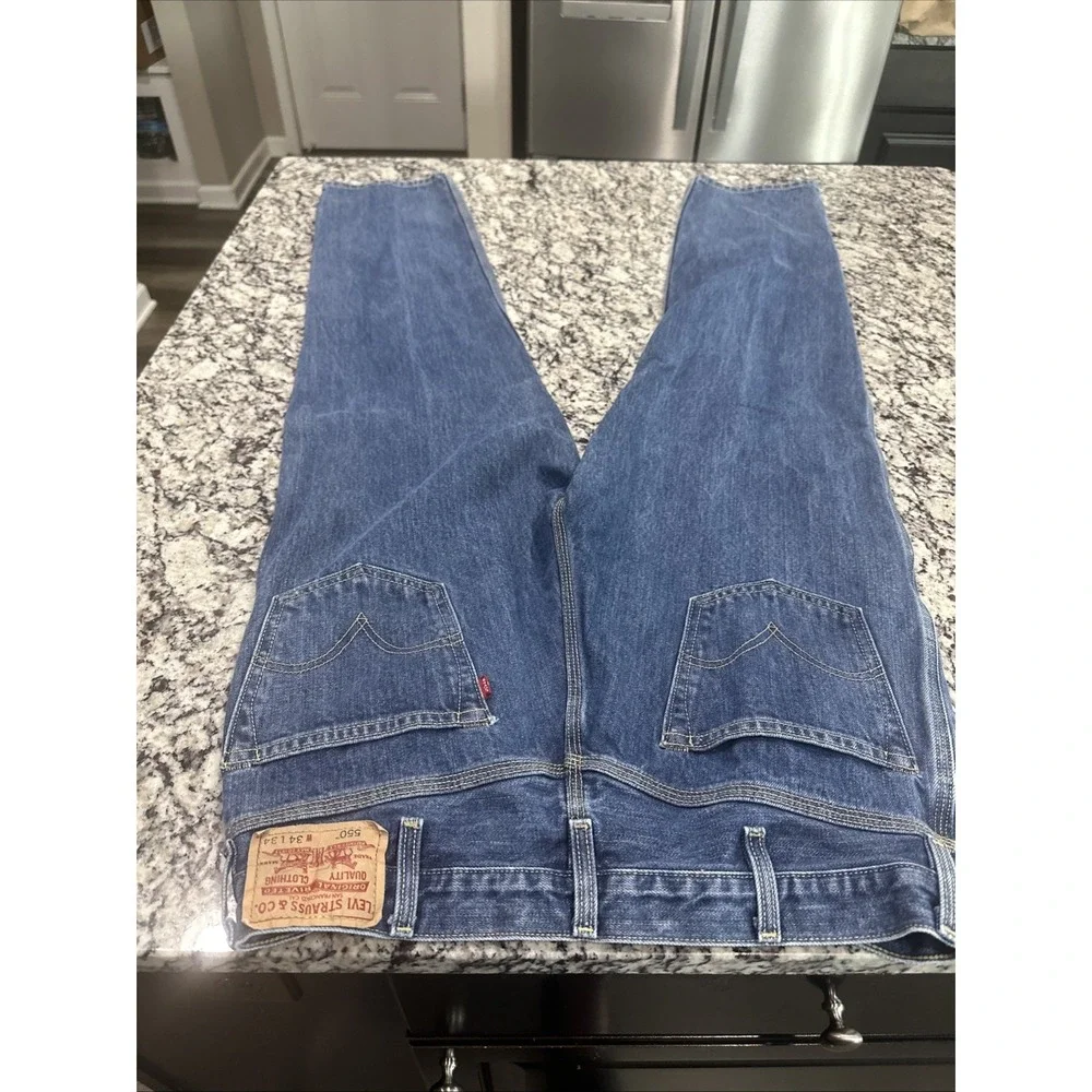Vintage Levi's 550 Relaxed Fit Jeans Medium Wash Size 34 X‎ 34